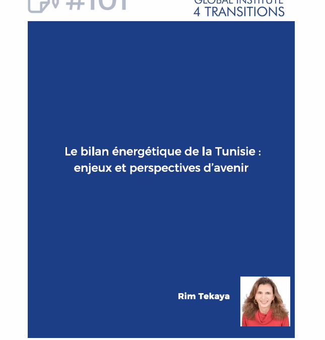 Publication du Policy Brief par le GI4T : Bilan énergétique de la Tunisie : enjeux et perspectives d’avenir.